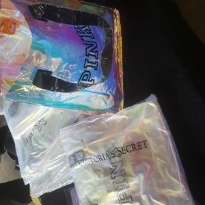 Victoria's Secret iridescent PINK bag/NO pouch